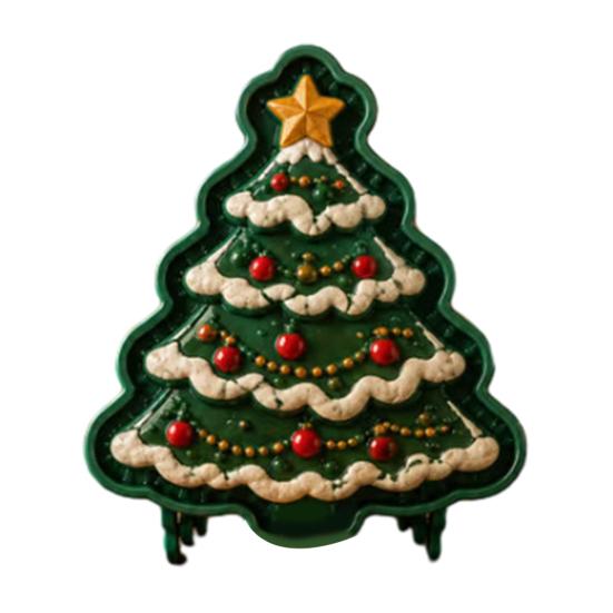 Decorative Pastry Stampers Christmas Mini Pie Mold for Hand Pies, Holiday Gingerbread Man House Santa Claus Nonstick Press Baking Tools Dough Cookies,