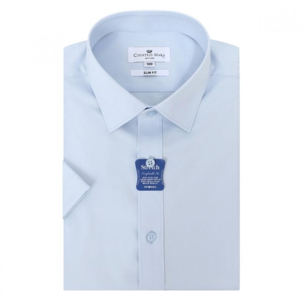 Countess Mara Slim Fit Short Sleeve Shirt Blue Cdhz2b5451b0 95