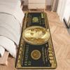 Dollar Money Floor Mat Graphic Printed Flannel Doormats for Bathroom Kitchen Entrance Carpet Home Decor