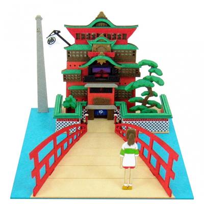 Sankei Studio Ghibli Mini Spirited Away Aburaya and Chihiro Non-Scale Paper Craft MP07-11