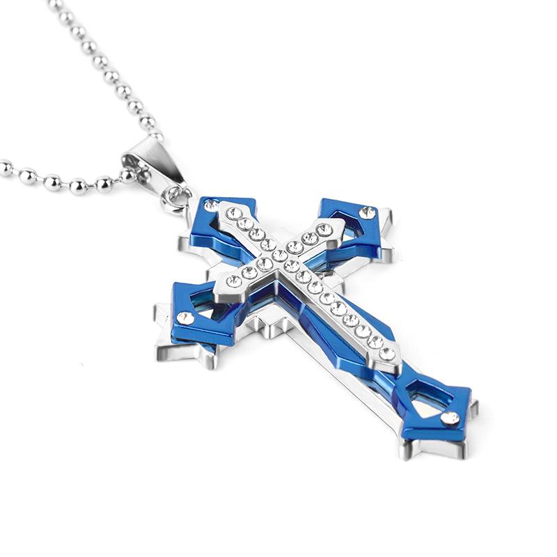 Fashion Versatile Cross Pendant Necklaces For Women Men Hip Hop Creative Temperament Necklaces Jewelry Accessories Gifts