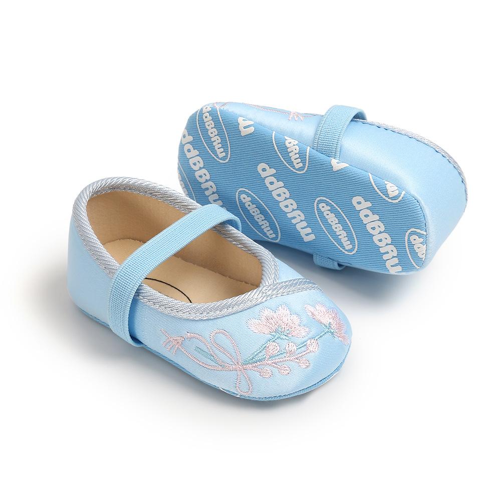 MYGGPP bestickte Baby-Prinzessinnenschuhe, Babyschuhe, weiche Sohlen für Kleinkinder