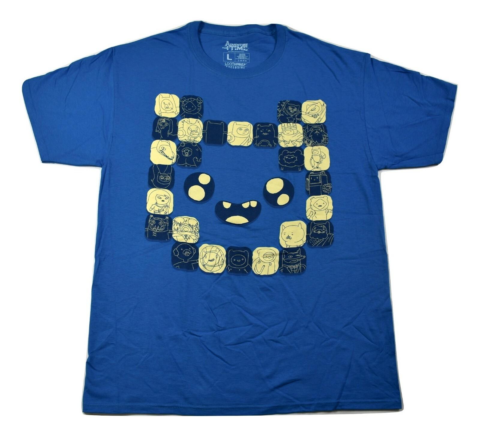 Loot Crate Mens Adventure Time Loot Wear Exclusive Blue Shirt New L 2XL 3XL XL