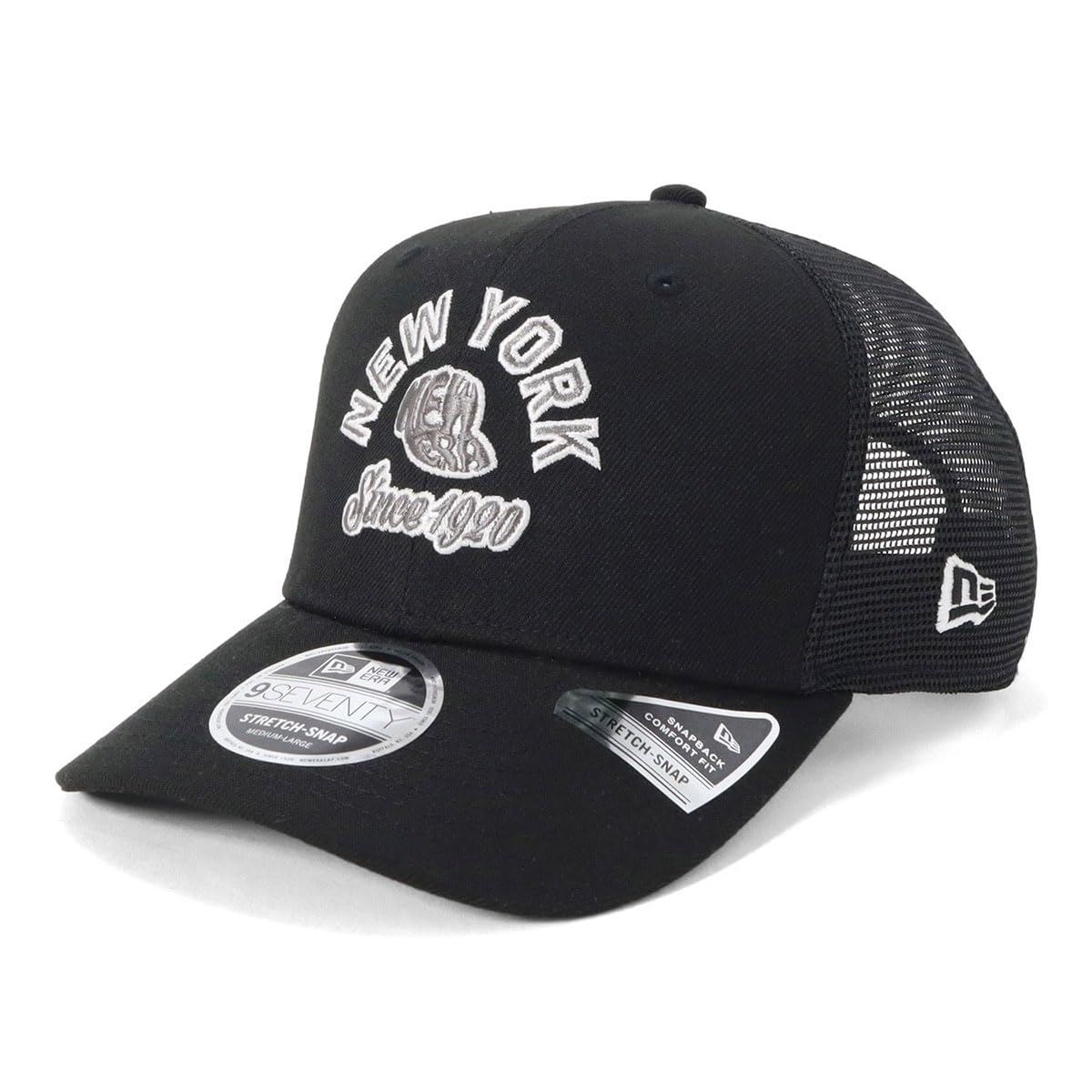 

New Era Golf Mesh Stretch GF ARCH NER36G0729 Cap, Snap, Black, M/L, 970SSTR, LOGO, BLK, 14439903,