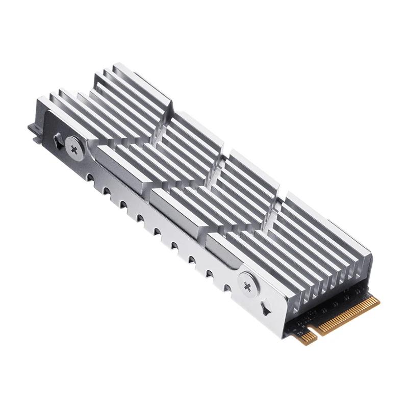 FinalCool M.2 SSD NVMe Heat Sink M2 2280 Solid State Hard Disk Radiator Aluminum Alloy Heatsink with Thermal Pad for Desktop PC