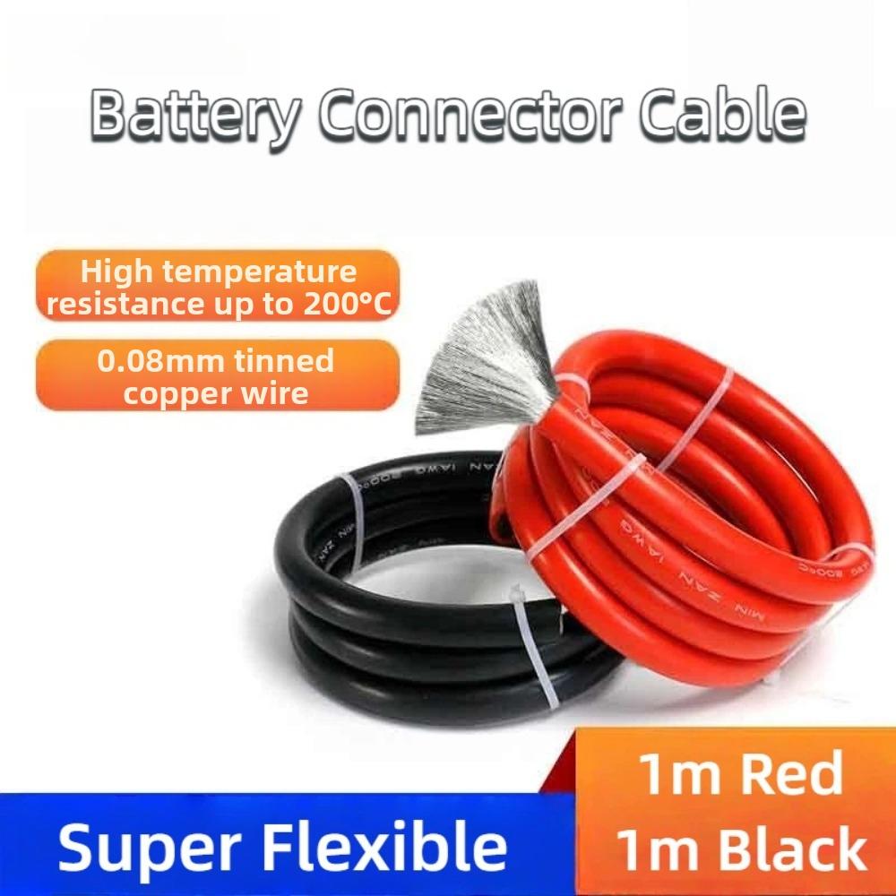 Silicone Li Battery Cable Tinned Copper Wire Cable New Heatproof Gel Wire  RC Accessories