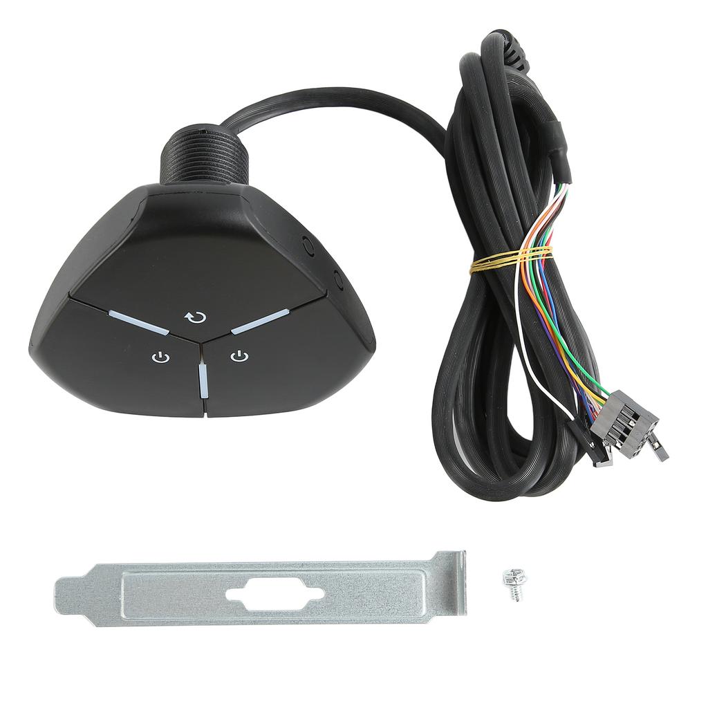 PC Power Button Dual Power Switch Sturdy Highly Durable ABS Desktop Computer Switch for Desktop Computer