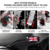 Car Folding Mobile Phone Holder Aluminium Alloy Dashboard GPS Smart Phone Holder for MINI R50 R52 R53 R55 R56 R60 R61