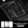 Consolă mașină din fibră de carbon, panou schimbător de viteze, capac pentru cadru, pentru Mazda 3 Axela 2017 2018, accesorii pentru vehicule