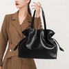 New High-end Leather Women's Handbag, Women's Hand-held Shoulder Bag, Cowhide New Niche Design Tote Bag