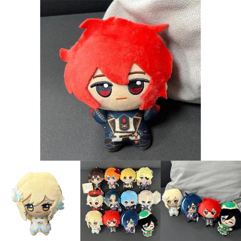 Genshin Impact Plush Doll Pendant Venti Lumine Soft Stuffed Keychain Gift