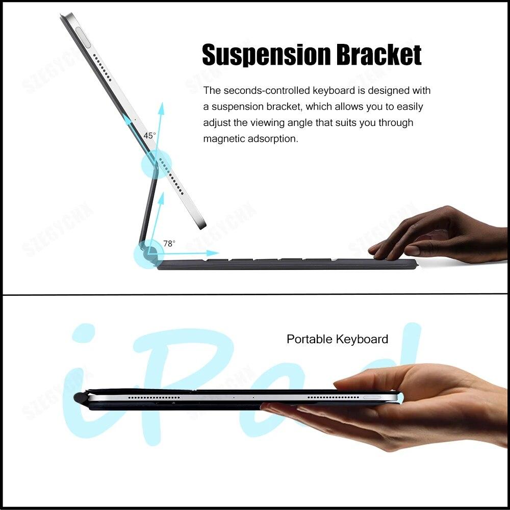 For Magic Backlit Keyboard Mouse Wireless 2022 for IPad Air 4 Air 5 Case for IPad Pro 11 2021 2020 Pro 12.9 Cover