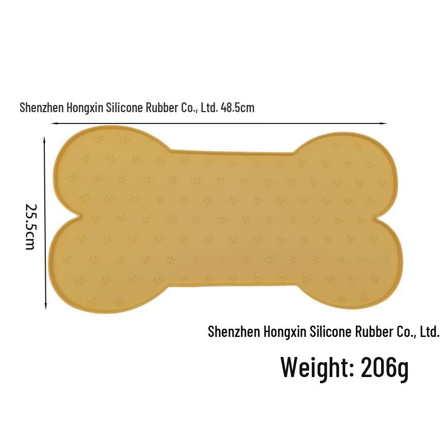Large Silicone Pet Feeding Mat - Easy Clean, Non-Slip, Waterproof, Foldable for Cats & Dogs