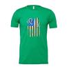 Leo Zodiac Sign Unisex T Shirt With American Flag Graphic And Distressed Print O