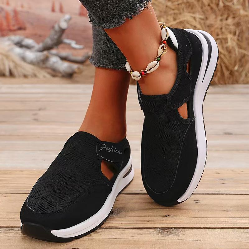 Baskets à plateforme décontractées pour femmes Printemps Été Chaussures de sport légères antidérapantes pour femmes 2025 Chaussures vulcanisées respirantes en maille