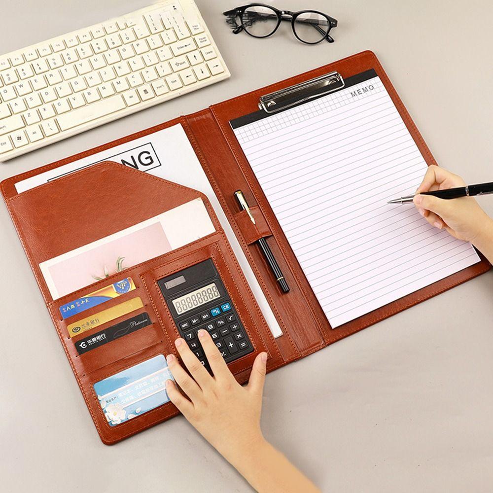 Multifunctional A4 Conference Folder Vintage Contract File Folders Office School Supplies