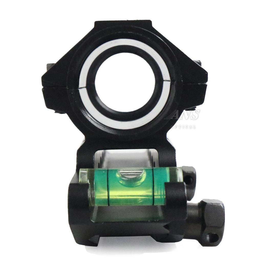 ANS optical 25.4/30mm Long One-Piece Mount with Indicator and Level (Black) Rifle Scope Mount for Airsoft