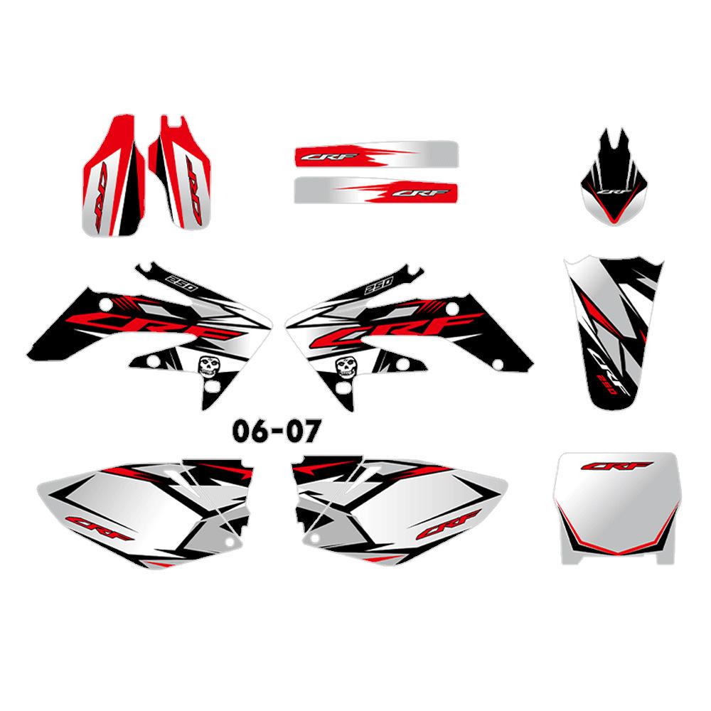 CRF250R CRF250 Off-Road Stickers (2004-2009)