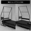 Bauhutte Bed Hanger Rack with Small Black Shelf, BHB-1000HR,