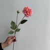 Artificial Moisturizing 2Head Dahlia Real Touch Flowers Bridal Bouquet Wedding Decoration Party Floral Home Decor Dahlia