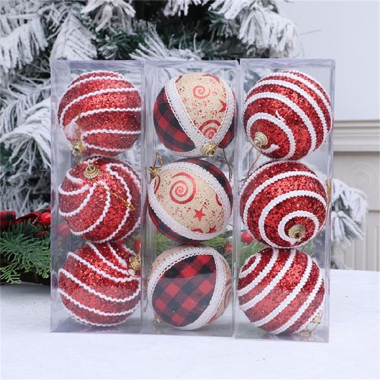 Julkulor Ornament Juldekorationer Dekorativ Kula Hängande Dekorationer För Hemfest