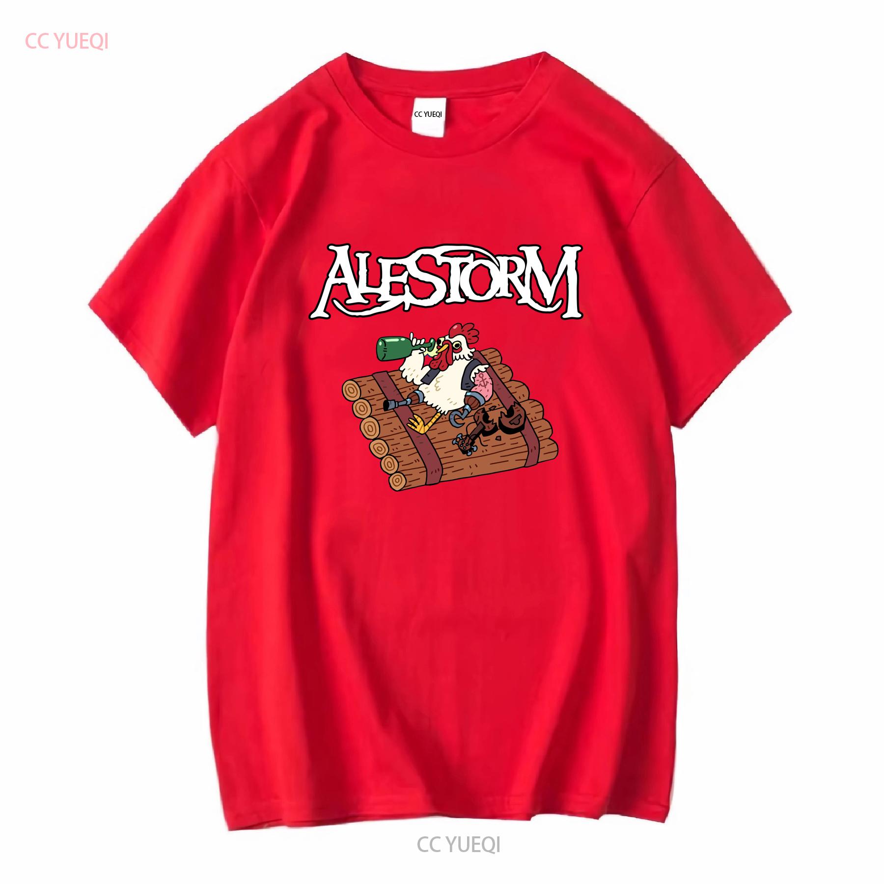 Футболка с карикатурой на группу Alestorm Синий Все размеры Короткий рукав S 5XL 1F1968 длинный или рукава винтажный Стирка Дышащий S