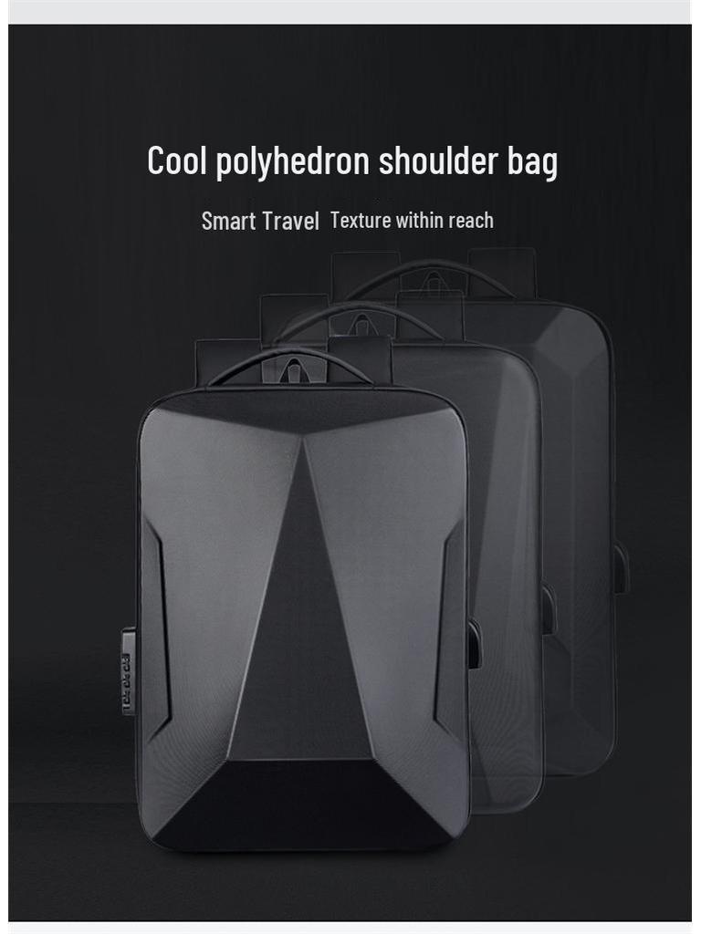 Men's Large Capacity Hard Shell Business & Student Laptop Backpack