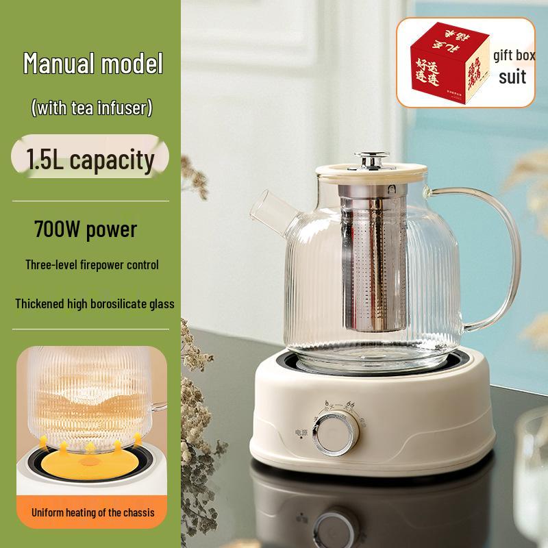 All-Glass Health Kettle - Multi-functional, Temperature-Controlled Tea Brewer for Home and Office