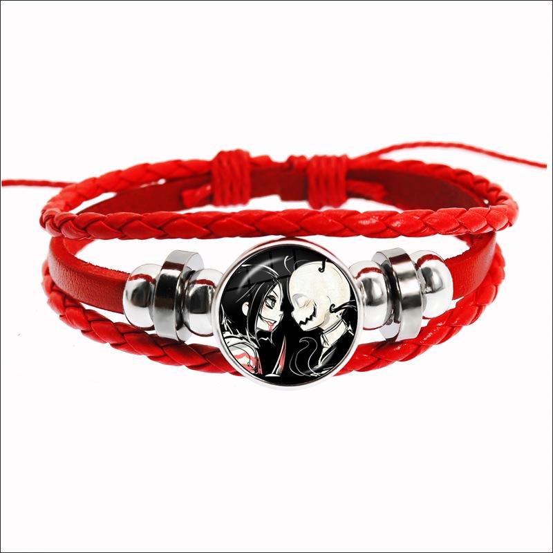 Fashion Accessory Gift For Kids Hot Creepypasta CREEPY PASTA TICCI TOBY Bracelet Glass Leather Bangle JEFF THE KILLER