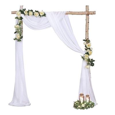For Wedding Arch Draping Fabric In Sheer Chiffon Provides Elegant and Airy Decoration for For Weddings and Ceremonies 300x75cm