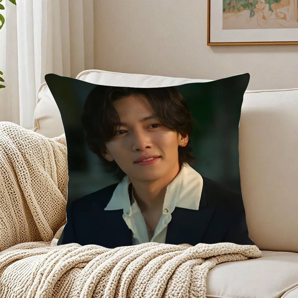 Ji Chang - Wook Pillow Case Pattern Printed Pillowcase for Living Room Sofa Cushion Cover & Bedroom Decor