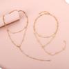 Light Luxury Niche Design Sense Y-shaped Necklace Simple Personality Rice Bead Collarbone Chain Item Decoration