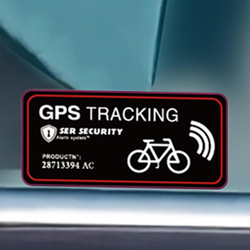 Car Sticker Warning, Bicycle Anti-Theft Sticker | Vista Drive Recorder