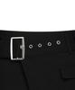 ROCKCAKE Wide Belt Wrap Skirt - Black
