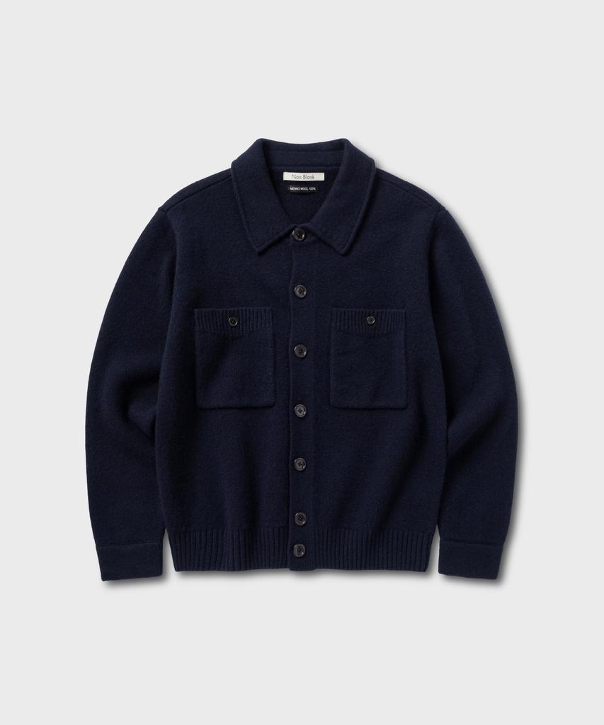 NONBLANK Knit Jacket_Navy
