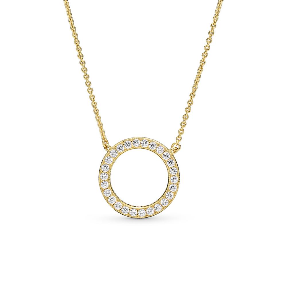 Pandora Hearts Desire 925 Silver Necklace Unisex necklace 367121CZ 36-46,Heart s Desire