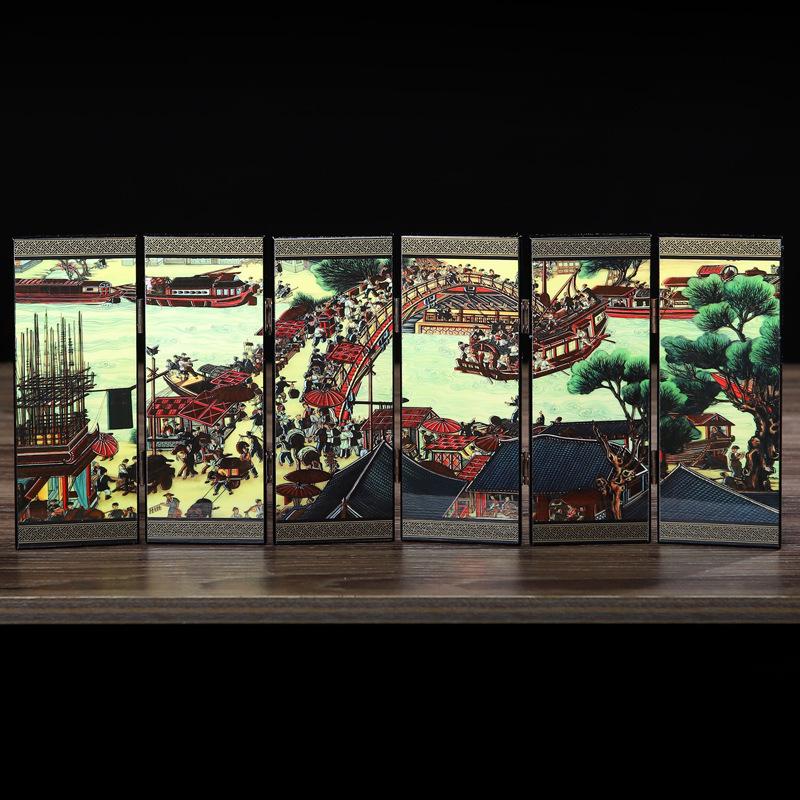 Китайский лаковый мини-экран - Идеальный традиционный подарок для иностранцев