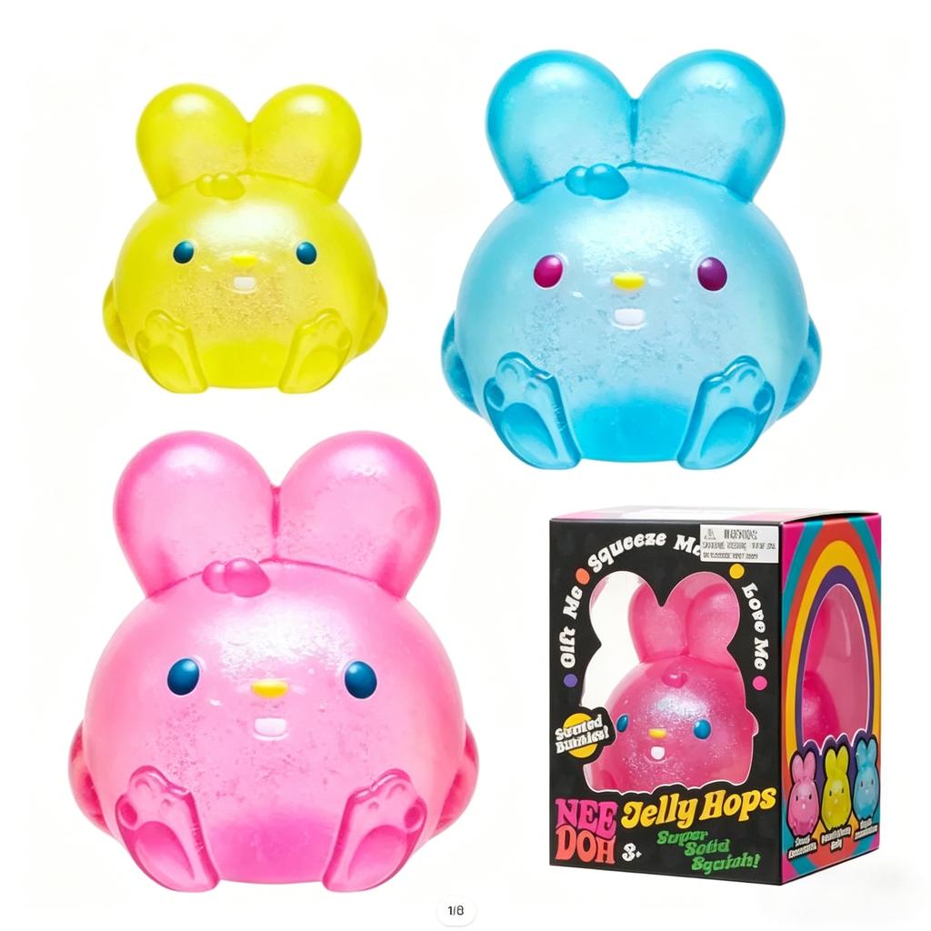 Schylling Needoh Nice Cube Sensory Fidget Toy | Squishy Stress Relief Squeeze Cube, Ideal Gift For Adhd Anxiety Focus Support