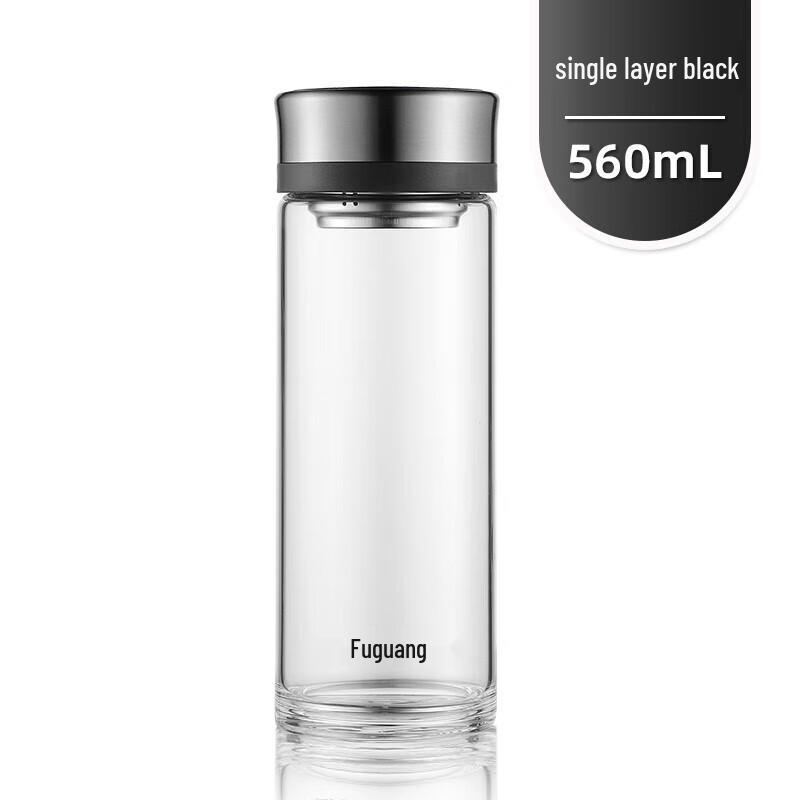 Fuguang Portable Heat-Resistant Glass Water Bottle