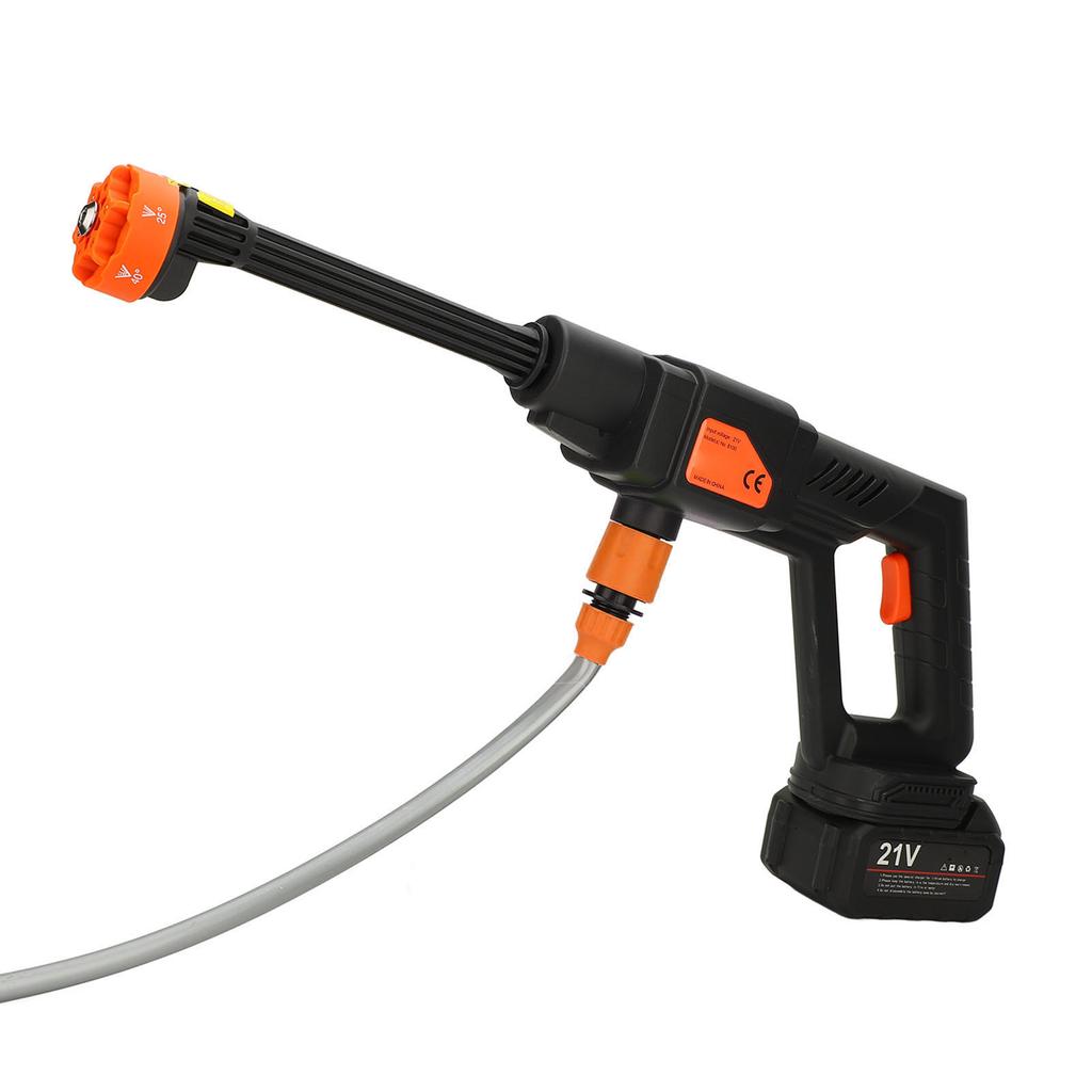 Cordless Pressure Washer 21V Lithium Battery Power Washer Portable Car Pressure Washer with 6 In 1