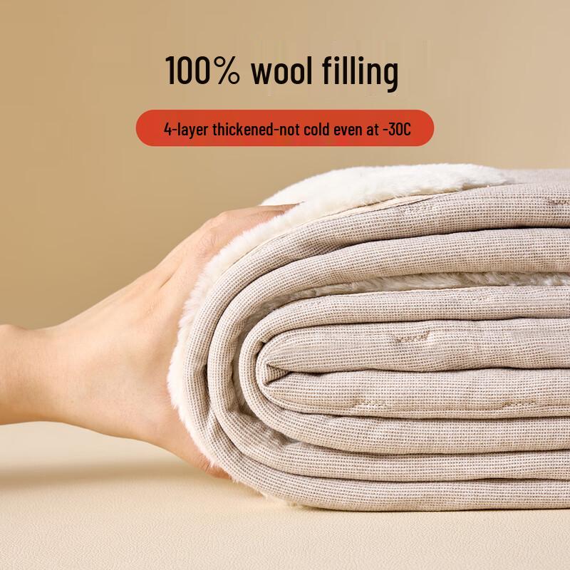 Men's Thickened Modal Thermal Pants with 100% Wool Lining