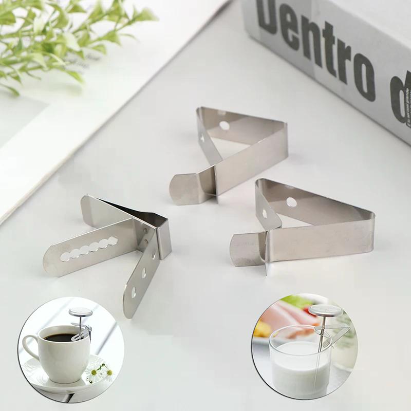 Thermometer Holder Heat-Resisting Stainless Steel Universal Secur Coffee Cup Clip Probe Clamp for Restaurant Picnic Kitchen