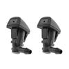 2X Windshield Washer Fluid Spray Jet Nozzle For Chevrolet Cruz 14-15 95226510 Black ABS Plastic Exterior Car Accessories