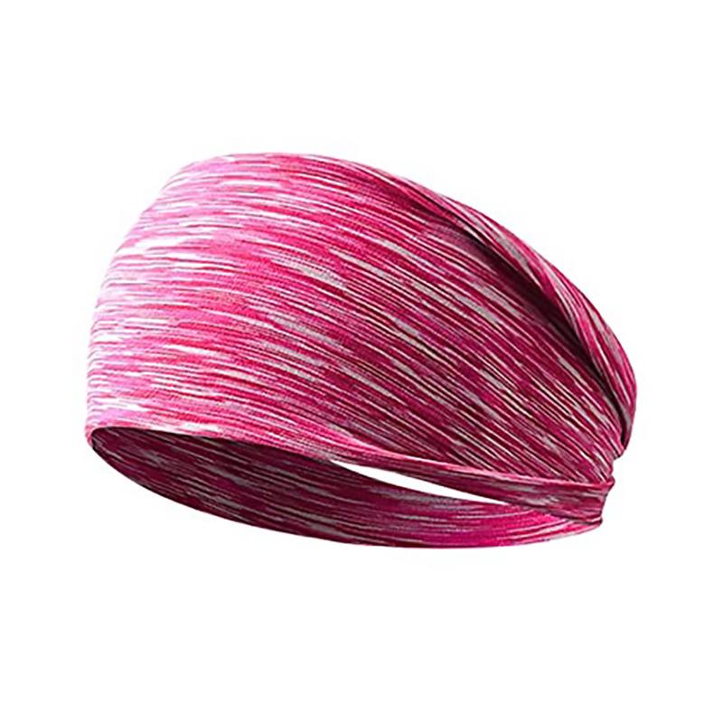 Gränsöverskridande Fitness Svettavvisande Pannband - Elastisk Yoga Huvudduk & Hårband för Löpning för Kvinnor