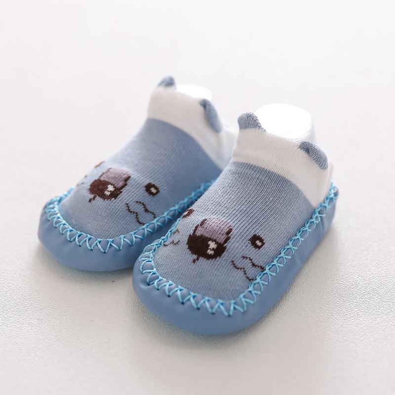 0-24Months Spring Autumn Newborn Rubber Soles Baby Socks Infant Baby Girls Boys Shoes Baby Floor Socks Anti Slip Soft Sole Sock