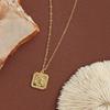 AUGUST ALICE 18k Gold Square Medallion Necklace