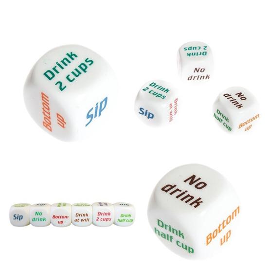 3Pcs/Set Funny Drinking Sip Dice Roll Decider Game Party Bar Pub Club Toy Gift