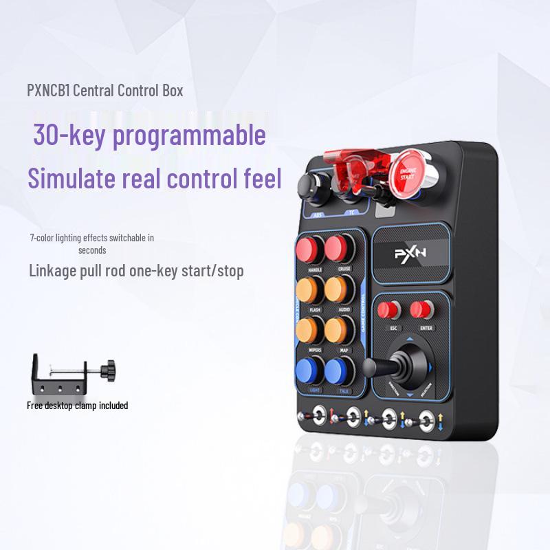 Laishida CB1 Racing Simulator Console with Multi-function RGB Buttons for Euro Truck Simulator 2