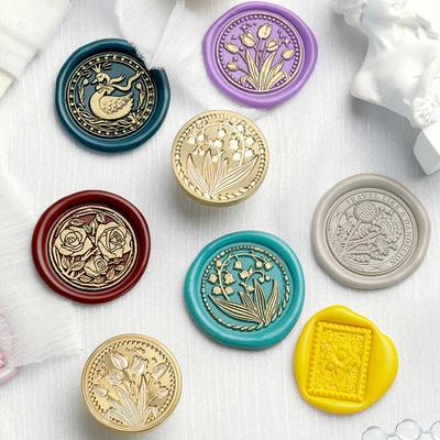 November's Huidisi Irregular Embossed Literary Wax Seal Copper Stamp