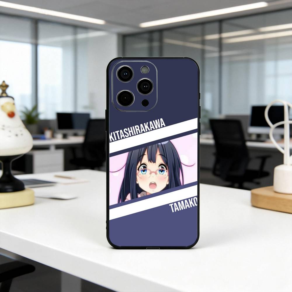 T-Tamako Market K-Kitashirakawa Phone Case For iPhone 17,16,15,14,13,12,11 Plus,Pro Max,XS,Soft Silicone Black Cover